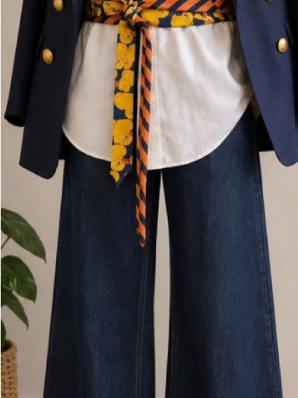 Curated Vintage Tie Obi Belt Sash Scarf Bow Preppy Statement Rubber Duckie tie 🦆